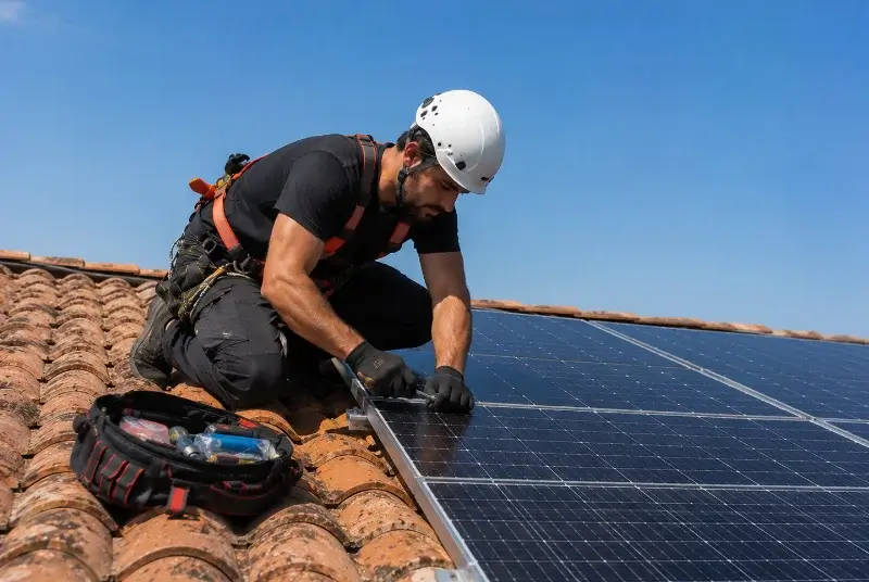 Maintenance et monitoring de panneaux solaires à Novel