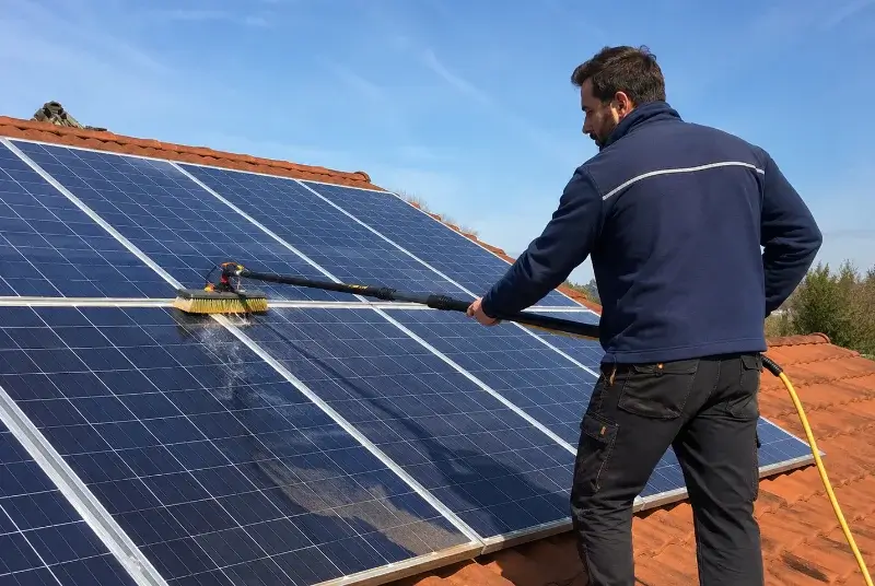 Nettoyage et entretien de panneaux solaires à Novel